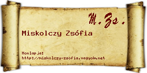 Miskolczy Zsófia névjegykártya