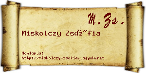 Miskolczy Zsófia névjegykártya