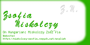 zsofia miskolczy business card